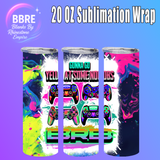 Kid Friendly 20 OZ Sublimation Transfer