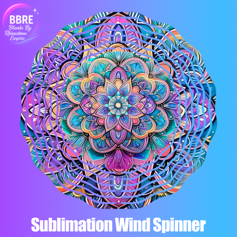 Mandala Sublimation Wind Spinners