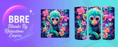 Monkey 20 OZ Sublimation Print