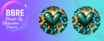 Love Heart Sublimation Wind Spinners