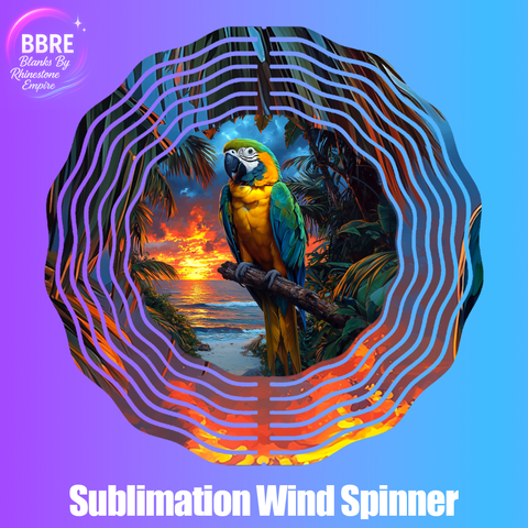 Tropical Bird Sublimation Wind Spinners