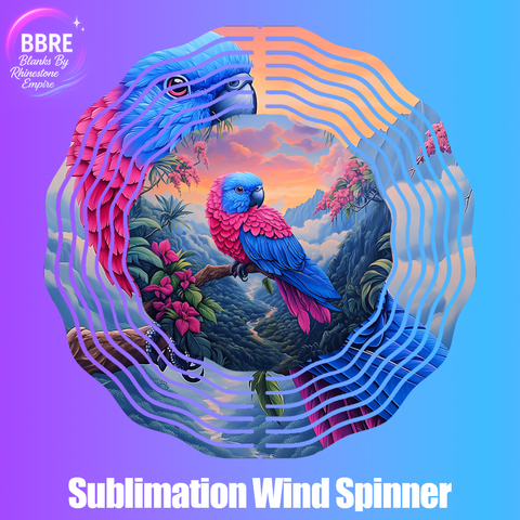 Tropical Bird Sublimation Wind Spinners