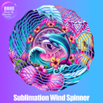 Dolphin Sublimation Wind Spinners
