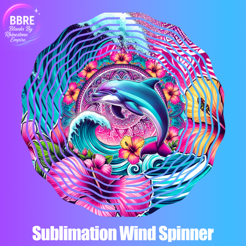Dolphin Sublimation Wind Spinners