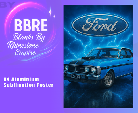 Muscle Car Sublimation Poster Horizontal