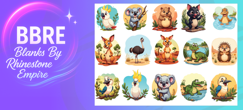 Aussie Animals UV-DTF Element Sheet