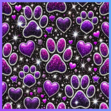 Purple Dog Paw 20 OZ Wrap