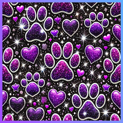 Purple Dog Paw 20 OZ Wrap