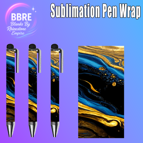 Marble Sublimation Pen Wrap