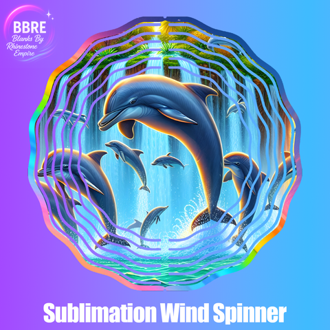 Dolphin Sublimation Wind Spinners