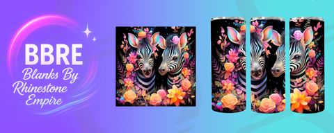 Zebra 20 OZ Sublimation Print