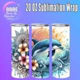 Sea Life 20 OZ Sublimation Transfer