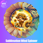 Cow Sublimation Wind Spinners