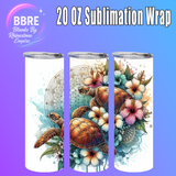 Sea Life 20 OZ Sublimation Transfer