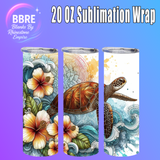 Sea Life 20 OZ Sublimation Transfer