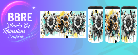 Floral Can Cooler Wrap