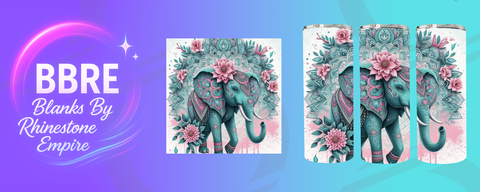 Elephant 20 OZ Sublimation Print