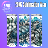 Sea Life 20 OZ Sublimation Transfer