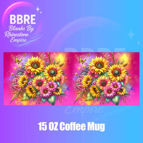Floral 15 OZ Cup Wrap
