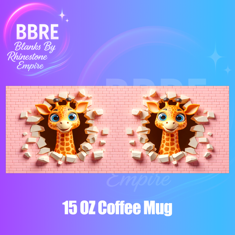 Cute Animal 15 OZ Cup Wrap