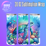 Sea Life 20 OZ Sublimation Transfer