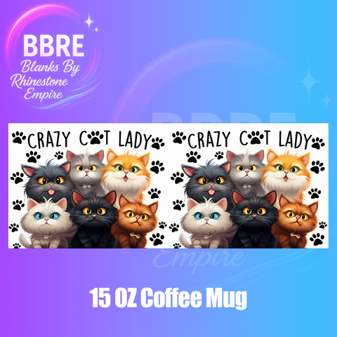 Cats 15 OZ Cup Wrap