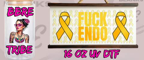 Endo, Endometriosis, UV DTF