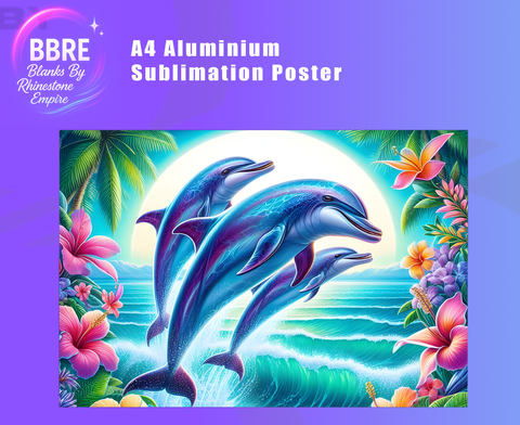 Dolphin Sublimation Poster Horizontal
