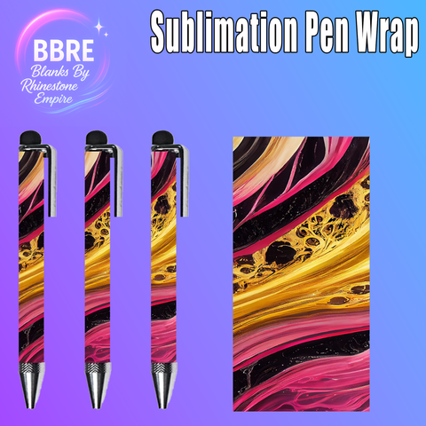 Marble Sublimation Pen Wrap