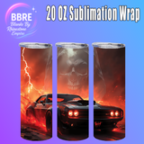 Muscle Car 20 OZ Sublimation Transfer