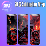 Motorbike 20 OZ Sublimation Transfer