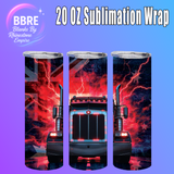 Aussie Truck 20 OZ Sublimation Transfer