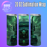 Haunted Truck 20 OZ Sublimation Transfer