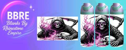 Reaper 24 OZ Sublimation Water Bottle Wrap