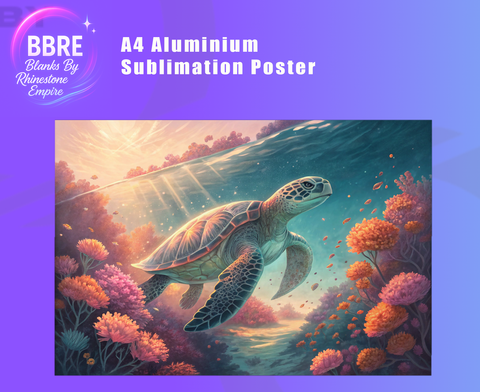 Turtle Sublimation Poster Horizontal