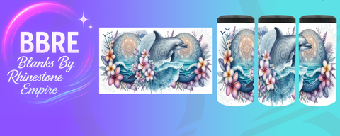 Dolphin Can Cooler Wrap