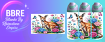 Kangaroo 24 OZ Sublimation Water Bottle Wrap
