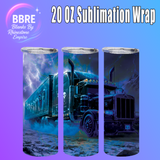 Ice Truck 20 OZ Sublimation Transfer