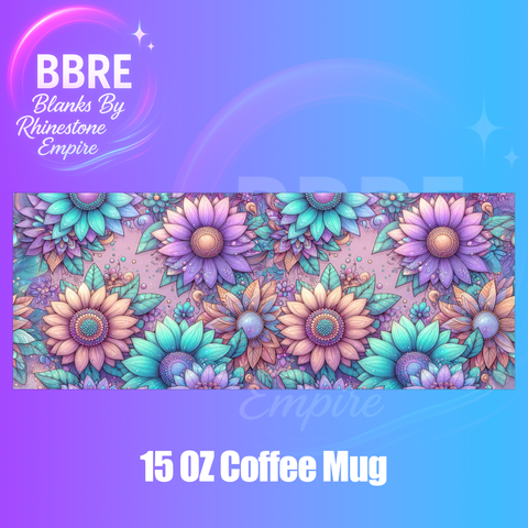Floral 15 OZ Cup Wrap