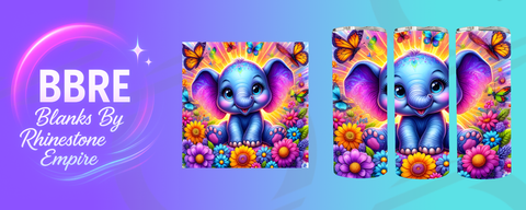 Elephant 20 OZ Sublimation Print