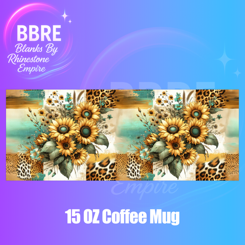 Floral 15 OZ Cup Wrap