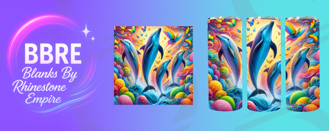 Dolphin 20 OZ Sublimation Print
