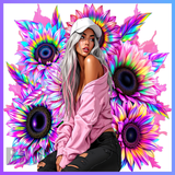 Tattoo Floral Girl 20 OZ Wrap