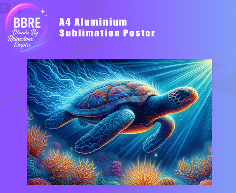Turtle Sublimation Poster Horizontal