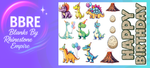 Birthday Dinosaurs UV-DTF Element Sheet