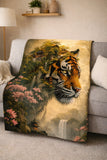 Etheral Tiger Flannel Blanket