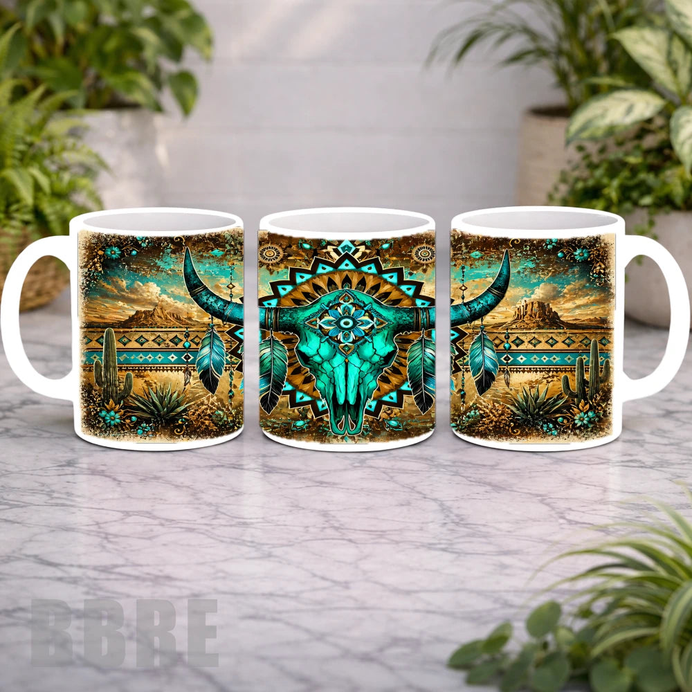 Turquoise Bull Mockup Product Photo