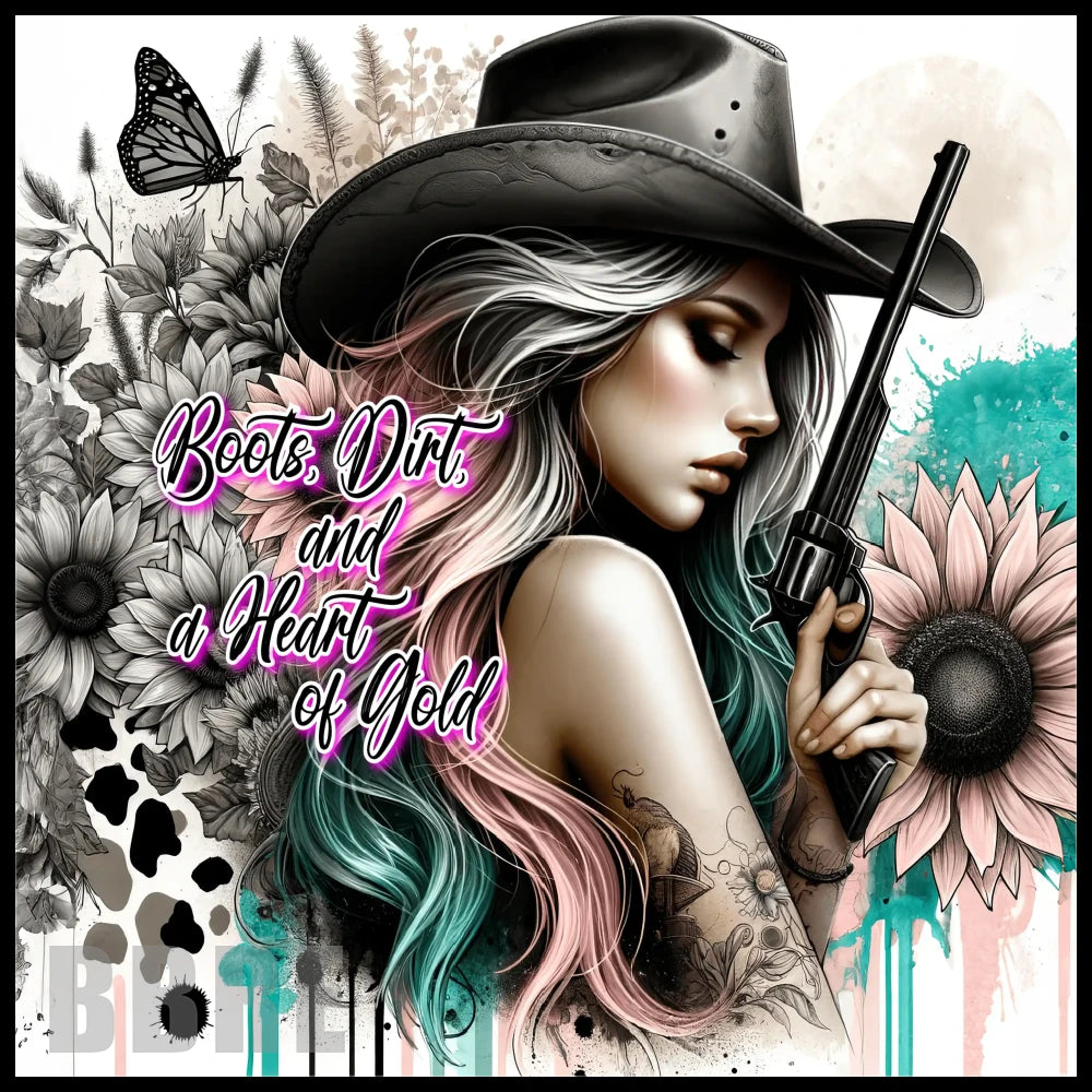 Cowgirl Charm 15 OZ Straight Wrap