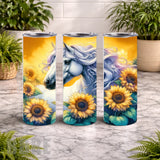 Sunflower Unicorn 15 OZ Straight Wrap