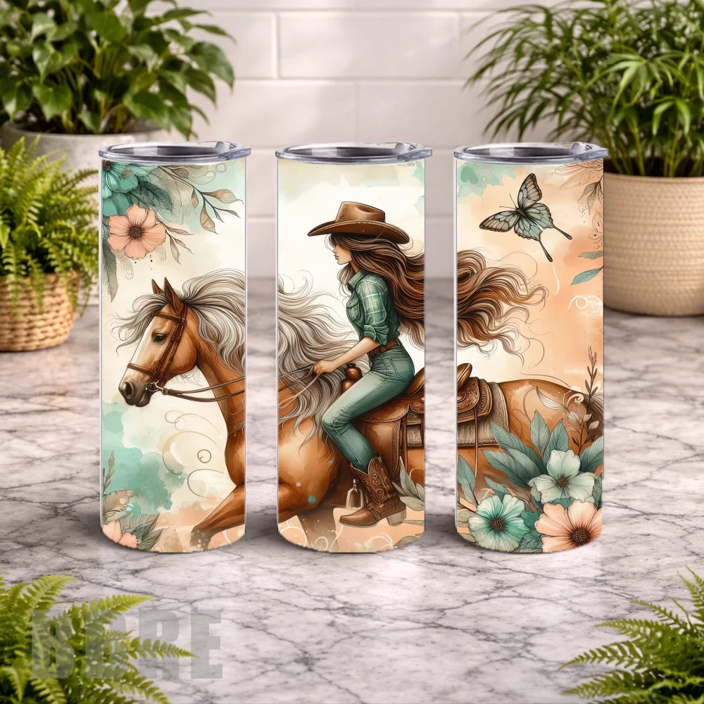 Cowgirl Horse 2 15 OZ Straight Wrap